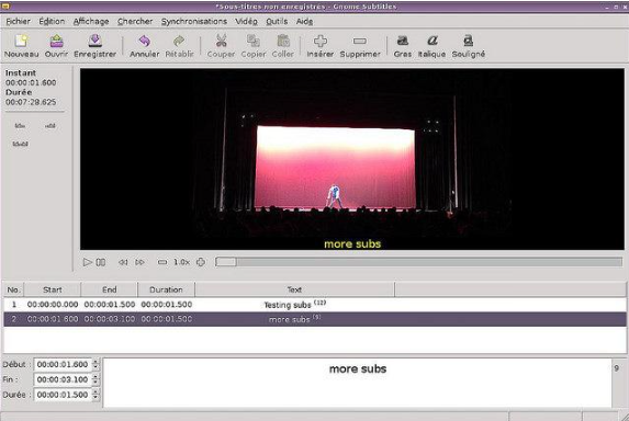Linux上几款好用的字幕编辑器
