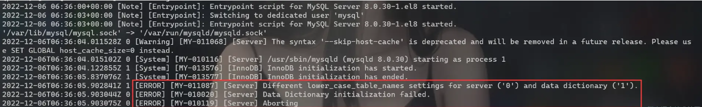 解决 Docker 二次重启 MySQL 8 遇到的一些问题