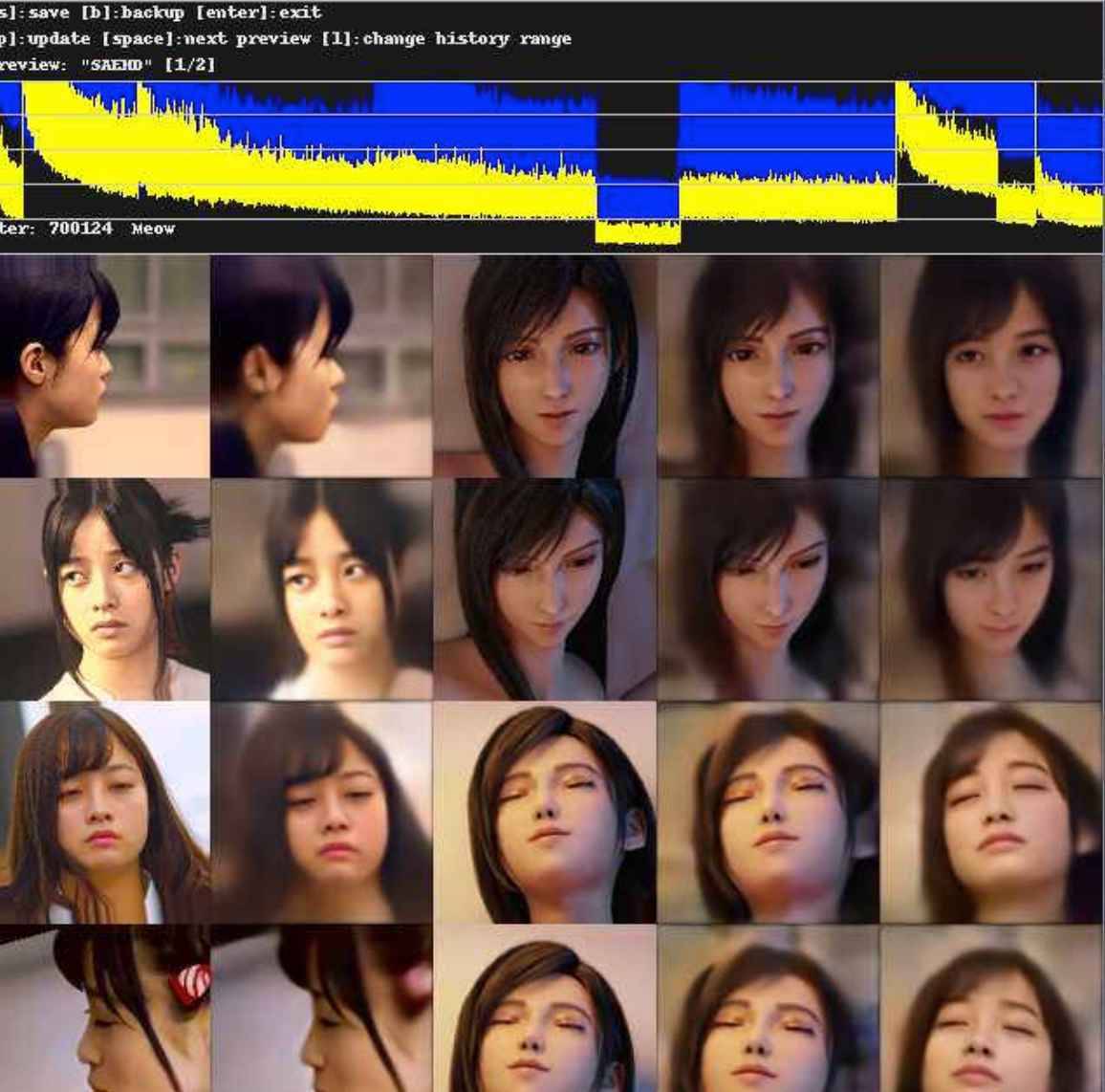 Deepfacelab日本美少女桥本环奈70w模型+11000人脸切片分享